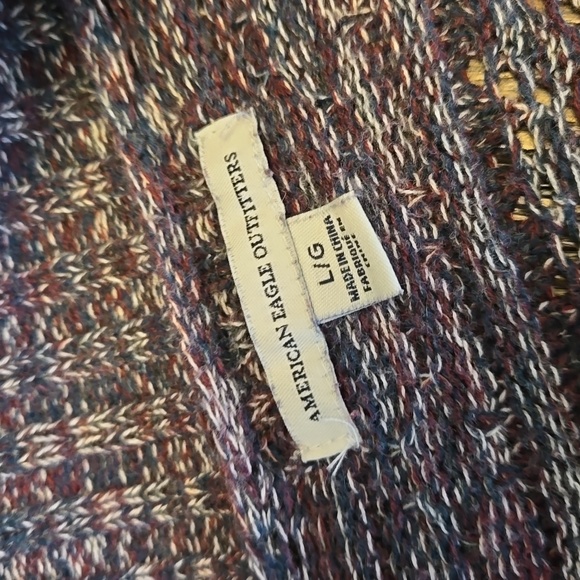 American Eagle Multicolor Cardigan Sweater, Women's Large, Great Condition - Picture 4 of 9